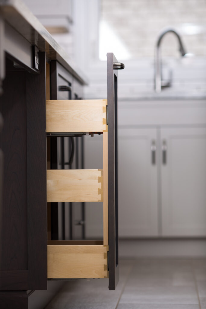 Vertical cabinet storage