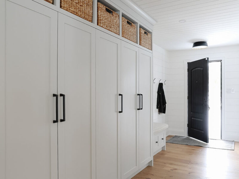 custom mudroom cabinetry design